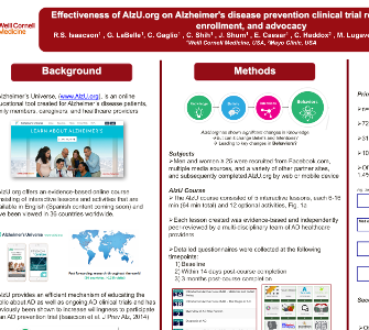 AlzU Study Poster